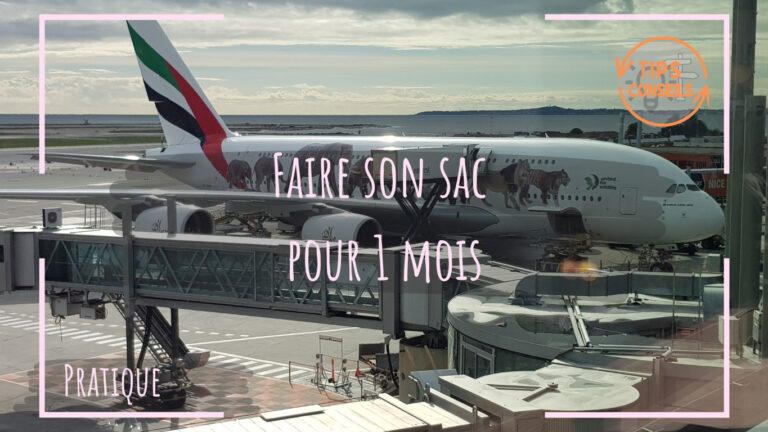 Faire son sac pour 1 mois